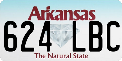 AR license plate 624LBC
