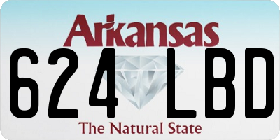 AR license plate 624LBD