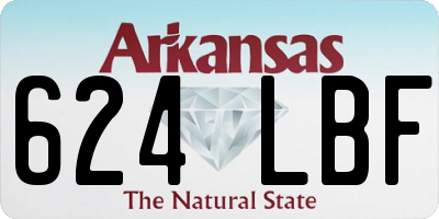 AR license plate 624LBF