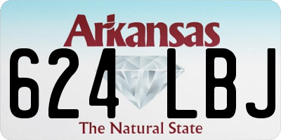 AR license plate 624LBJ