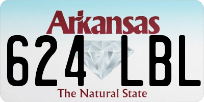 AR license plate 624LBL