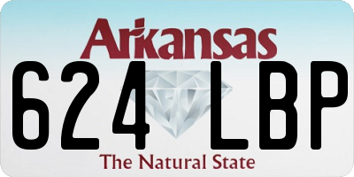 AR license plate 624LBP