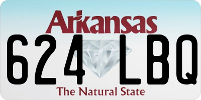 AR license plate 624LBQ