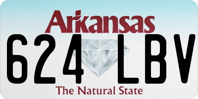 AR license plate 624LBV