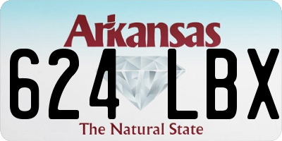 AR license plate 624LBX