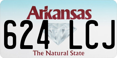 AR license plate 624LCJ