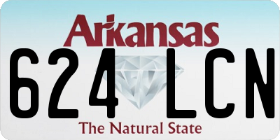 AR license plate 624LCN