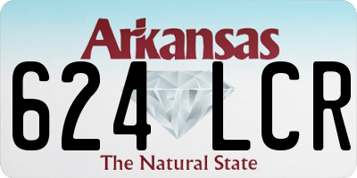 AR license plate 624LCR