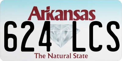 AR license plate 624LCS