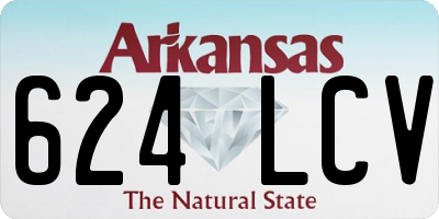 AR license plate 624LCV
