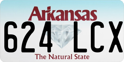 AR license plate 624LCX