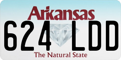 AR license plate 624LDD