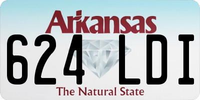 AR license plate 624LDI