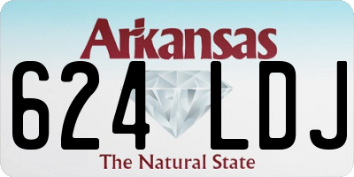 AR license plate 624LDJ