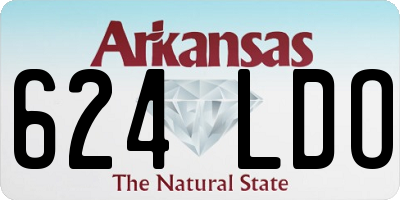 AR license plate 624LDO
