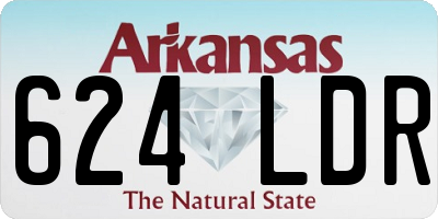 AR license plate 624LDR