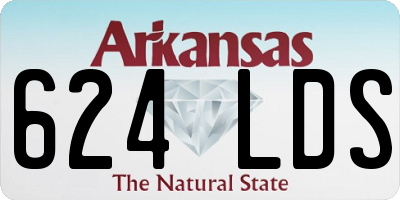 AR license plate 624LDS