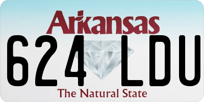 AR license plate 624LDU