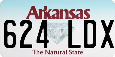 AR license plate 624LDX
