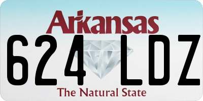 AR license plate 624LDZ