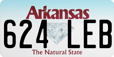 AR license plate 624LEB