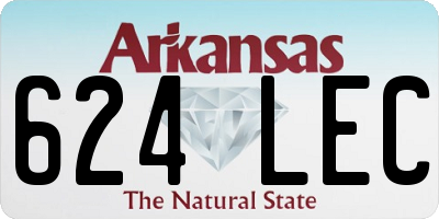 AR license plate 624LEC