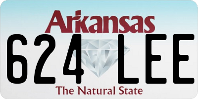 AR license plate 624LEE