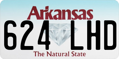 AR license plate 624LHD