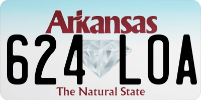 AR license plate 624LOA