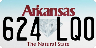 AR license plate 624LQO