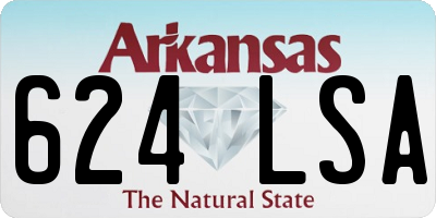 AR license plate 624LSA
