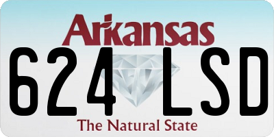 AR license plate 624LSD