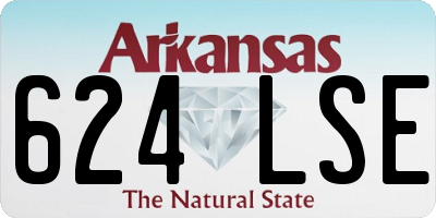 AR license plate 624LSE