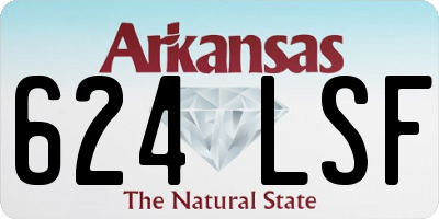 AR license plate 624LSF