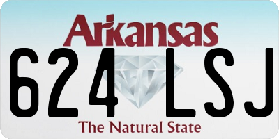 AR license plate 624LSJ