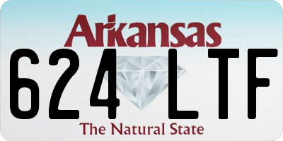 AR license plate 624LTF
