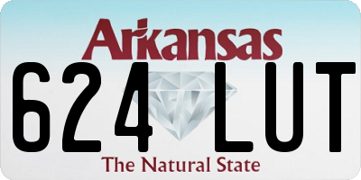 AR license plate 624LUT