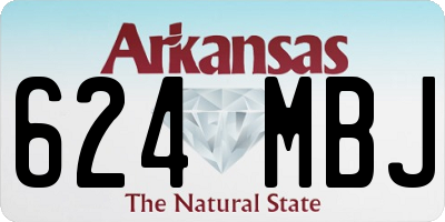 AR license plate 624MBJ