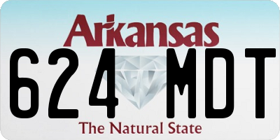 AR license plate 624MDT