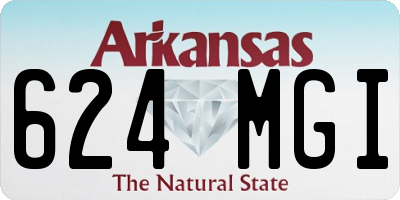 AR license plate 624MGI
