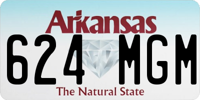 AR license plate 624MGM