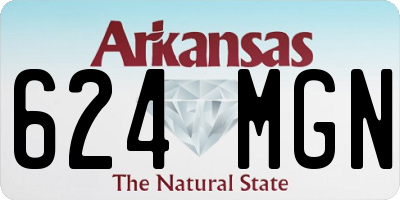 AR license plate 624MGN