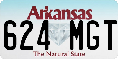 AR license plate 624MGT