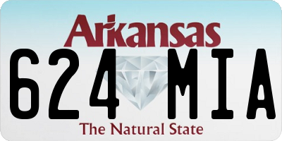 AR license plate 624MIA