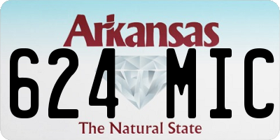 AR license plate 624MIC