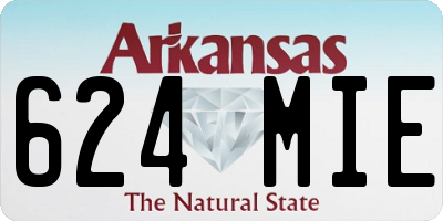 AR license plate 624MIE