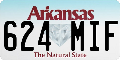 AR license plate 624MIF
