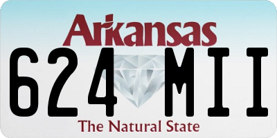 AR license plate 624MII
