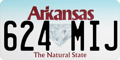 AR license plate 624MIJ