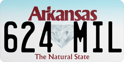 AR license plate 624MIL